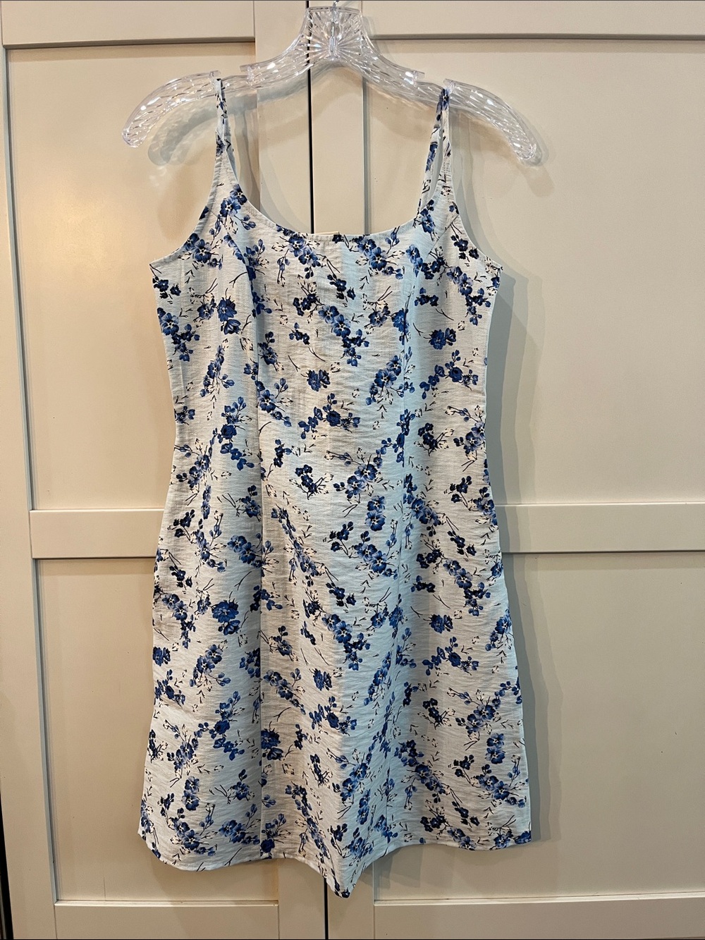 a new day Blue and White Floral Sundress